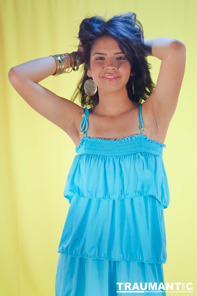 Nicole and her mother used to drive by my home when my studio was in the garage.  

They would see me working on small projects and setting up lights, so one day they pulled into the driveway and called me over.

After talking for a few minutes about Nicole's ambitions, we had set up a shoot for her.

I was still fairly new to this and this is obviously not my best work on a technical level, but I still think we got some great shots of this beautiful girl.